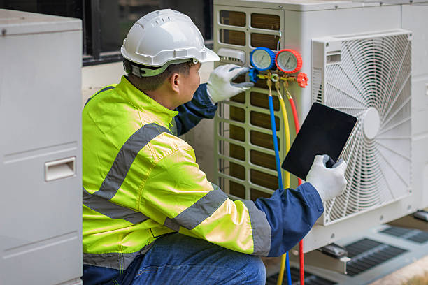 Professional Ductwork Repair technician working in Maple, NC